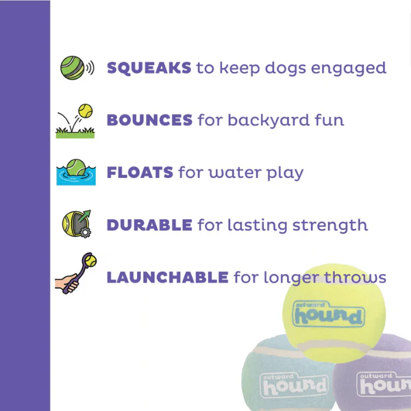 Outward Hound FlyFetch Squeaker Outdoor Ballz Dog Toys - Image 3