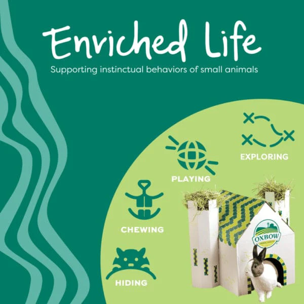 Oxbow Enriched Life - Corner Litter Pan with Removable Shield - Image 4
