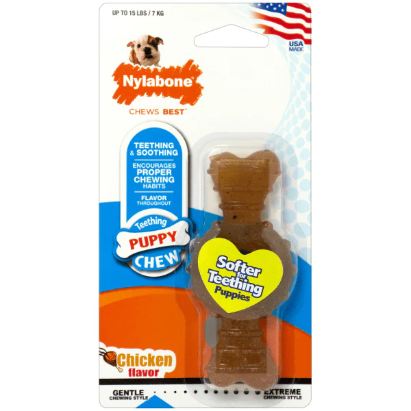 Nylabone Puppy Ring Bone Teething Toy for Puppies