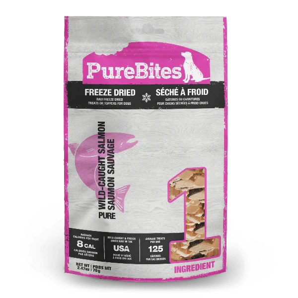 PureBites Freeze Dried Salmon Dog Treats