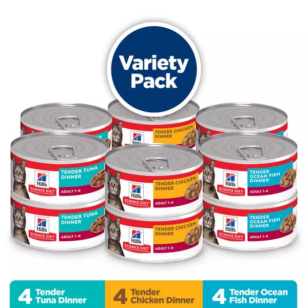 Science Diet Adult Morsels Canned Cat Food Variety Pack - Image 4