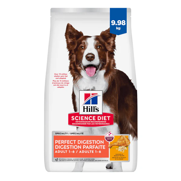 Science Diet Adult Perfect Digestion Chicken Recipe Dry Dog Food, 22lb