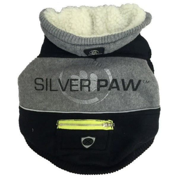 Silver Paw Hoodie with Chevron