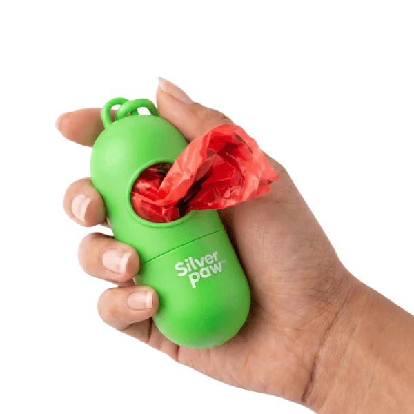 Silver Paw Pill Shaped Waste Bag Holder - Image 9