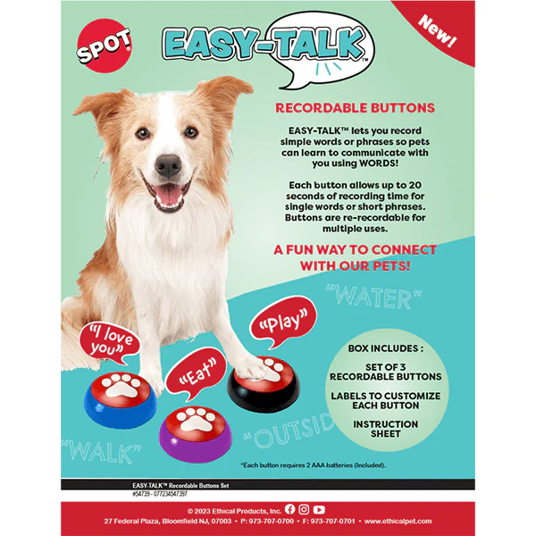 Spot Easy-Talk Recordable Buttons for Pets - Image 4