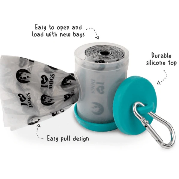Spotty Clear Tube Waste Bag Dispenser with 30 Bags - Image 2