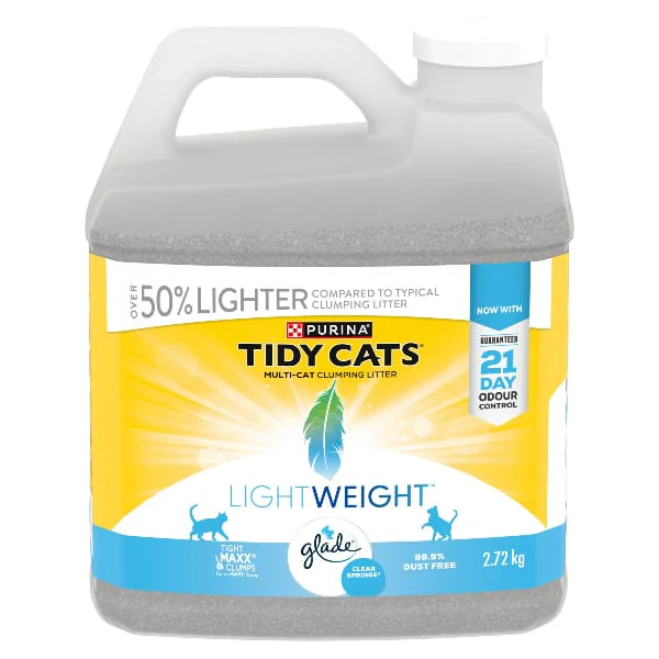 Tidy Cats LightWeight with Glade Clear Springs Clumping Cat Litter