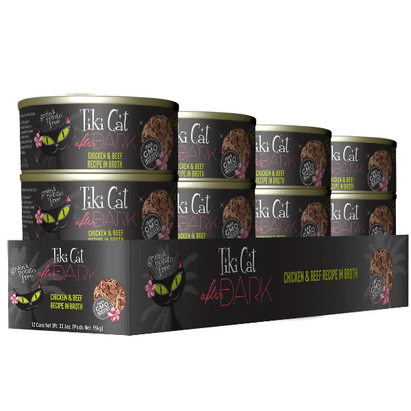 Tiki Cat After Dark | Chicken & Beef Recipe Canned Cat Food, 2.8oz - Image 8