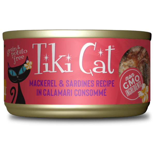 Tiki Cat Grill | Mackerel & Sardines Canned Cat Food, 2.8oz