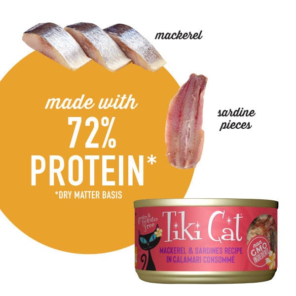 Tiki Cat Grill | Mackerel & Sardines Canned Cat Food, 2.8oz - Image 3