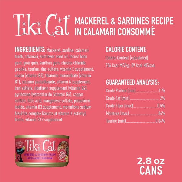 Tiki Cat Grill | Mackerel & Sardines Canned Cat Food, 2.8oz - Image 7