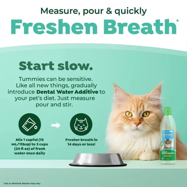 Tropiclean Fresh Breath Dental Water Additive for Cats - Image 2