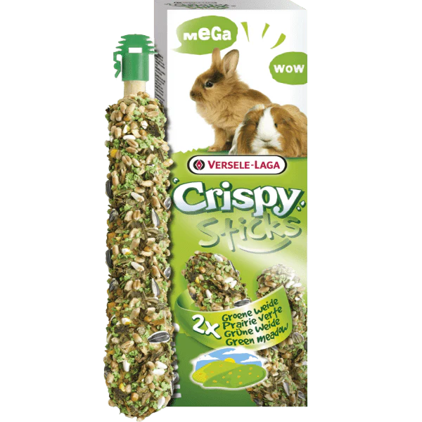 Versele-Laga Crispy Megasticks for Rabbits-Guinea Pigs "Green Meadow" Flavour - Image 2