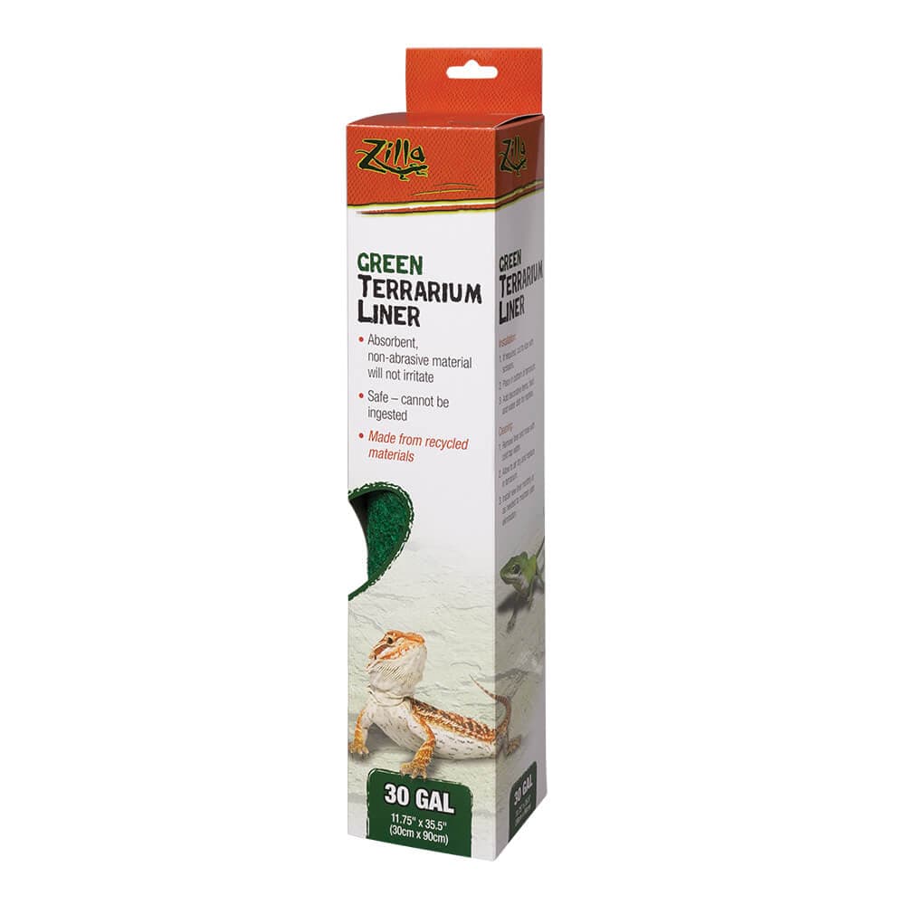 Zilla Terrarium Liner Reptile Bedding; Green - Image 7