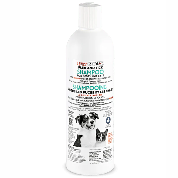 Zodiac Double Action Flea & Tick Shampoo for Dogs and Cats